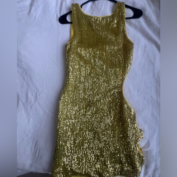 Camila Coelho, Alana Mini Dress in Lemonchello, size XS, perfect condition - Picture 4 of 4